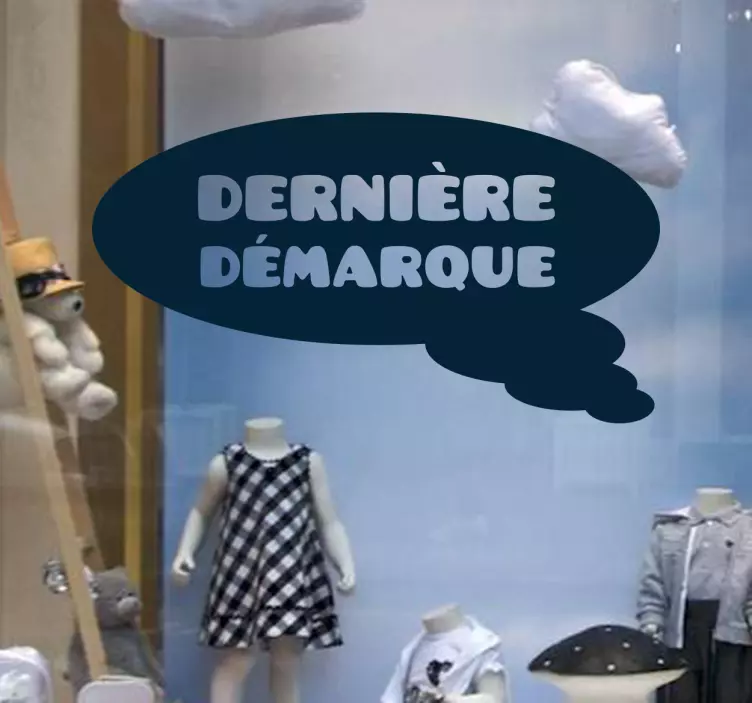 Sticker vitrine dernière démarque - TenStickers