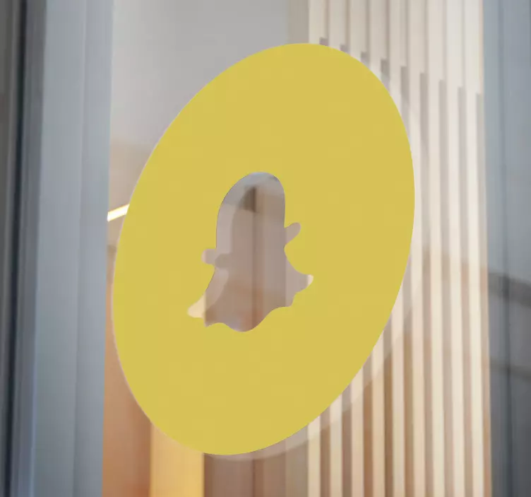 Sticker vitrine Écusson logo circulaire - TenStickers