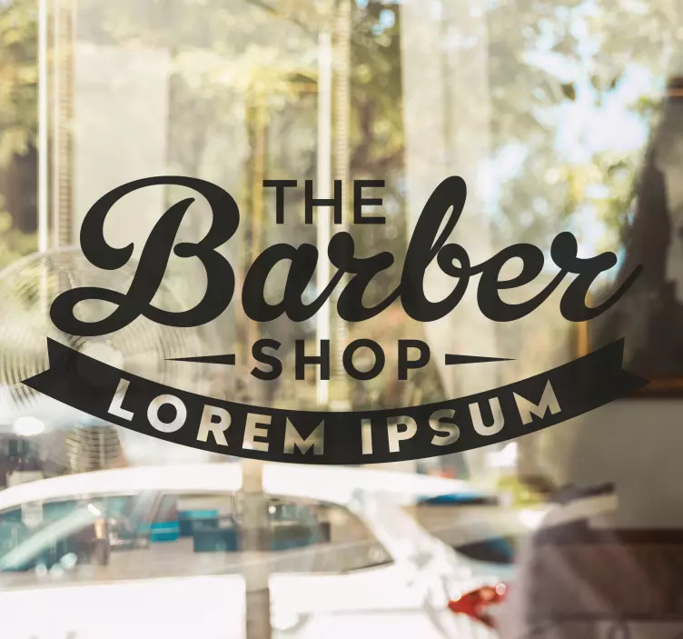 Sticker vitrine esthétique salon de coiffure - TenStickers