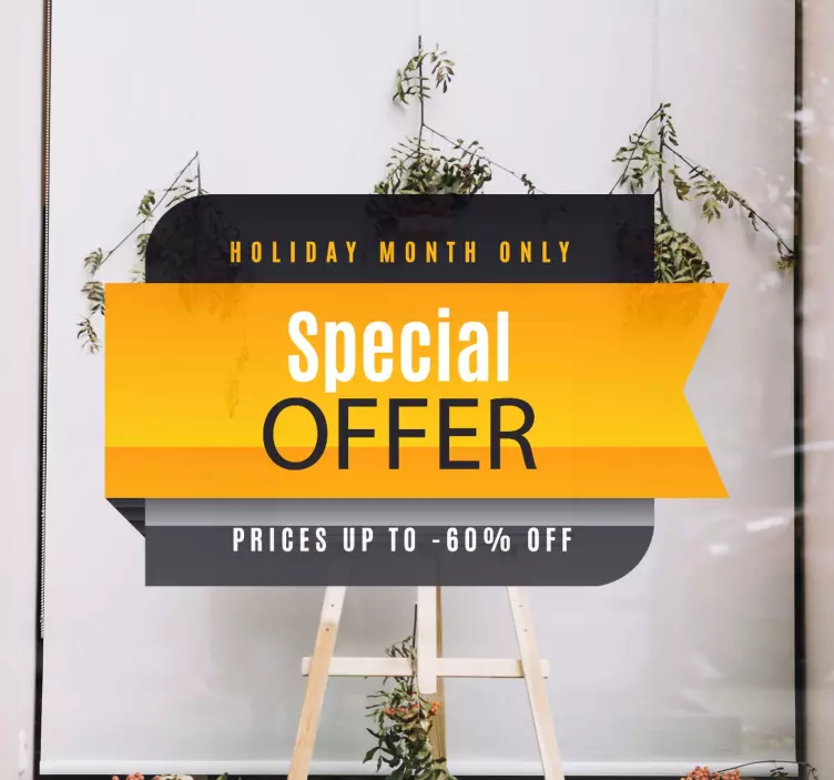 Sticker black friday offre promotionnelle spéciale - TenStickers