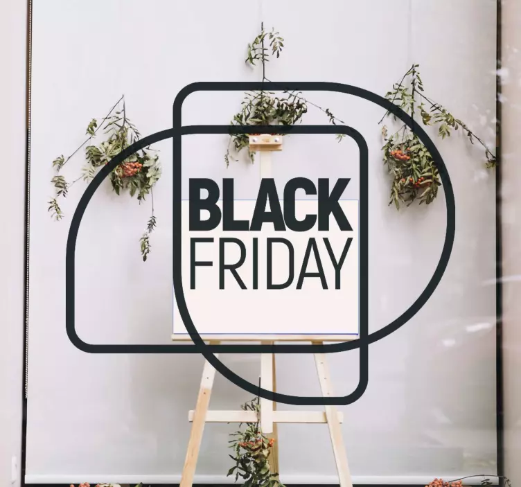 Sticker vitrine texte d'annonce de vente - TenStickers