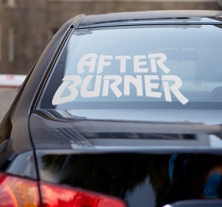 Sticker voiture after burner - TenStickers