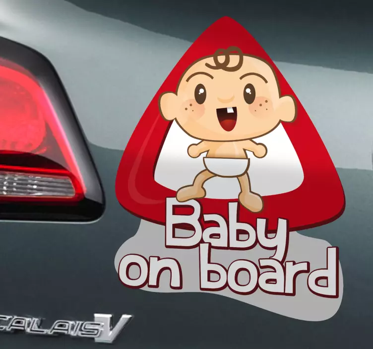 Sticker voiture baby on board - TenStickers