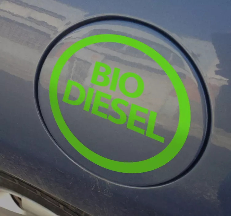 Sticker voiture bio diesel - TenStickers