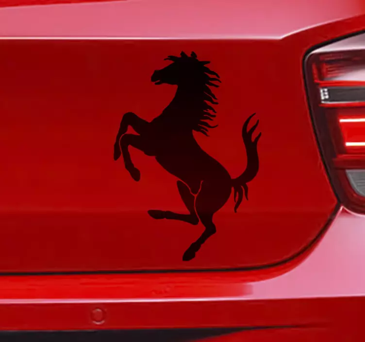 Sticker voiture cheval Ferrari - TenStickers