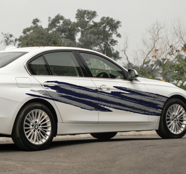 Sticker pour voiture ensemble de brosses à deux tons - TenStickers