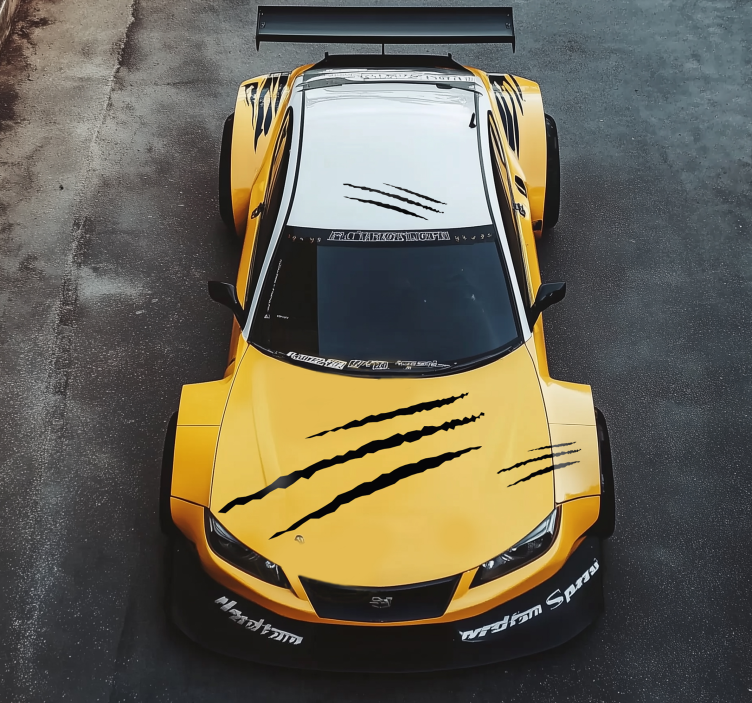 Autocollant voiture jeu de rayures - TenStickers