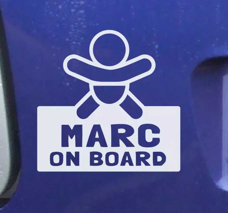 Sticker voiture personnalisable - TenStickers