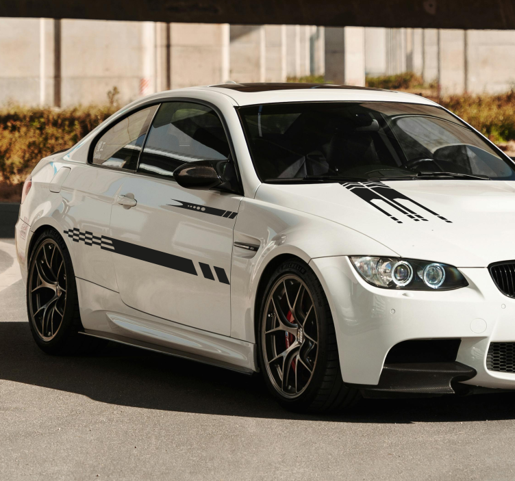 Autocollant voiture rayures 3 modèles - TenStickers