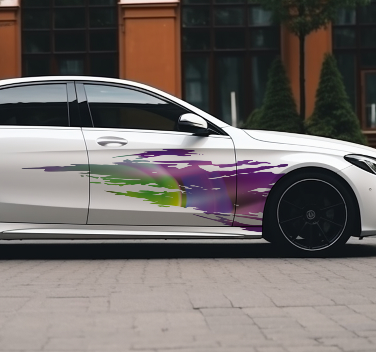 Sticker voiture sillage rapide - TenStickers