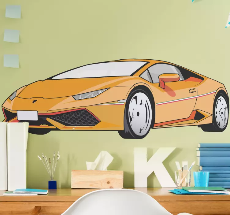 Sticker voiture véhicule de sport dynamique - TenStickers