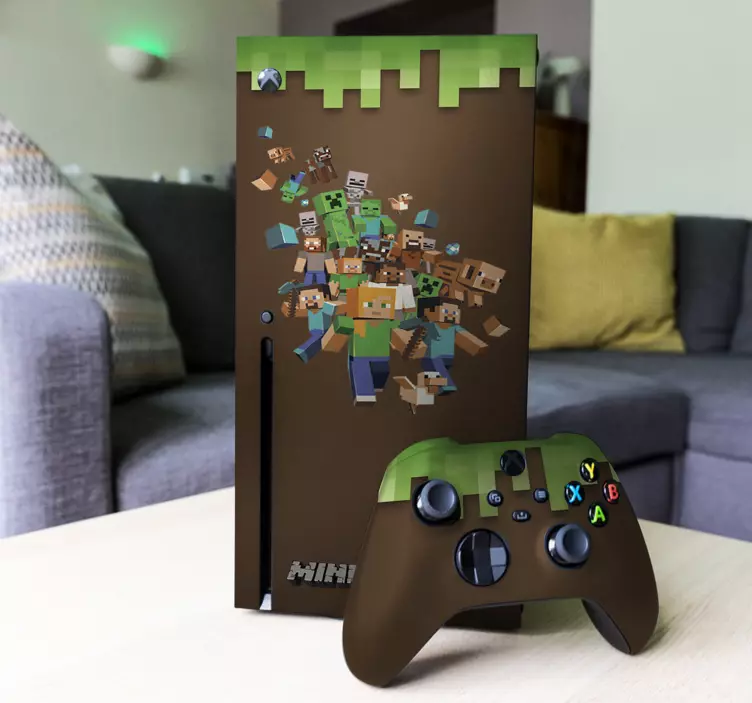 Sticker xbox Minecraft - TenStickers