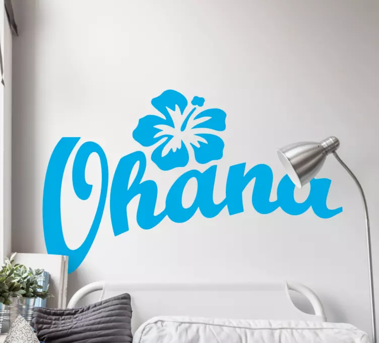 Sticker autres textes Fleur ohana - TenStickers