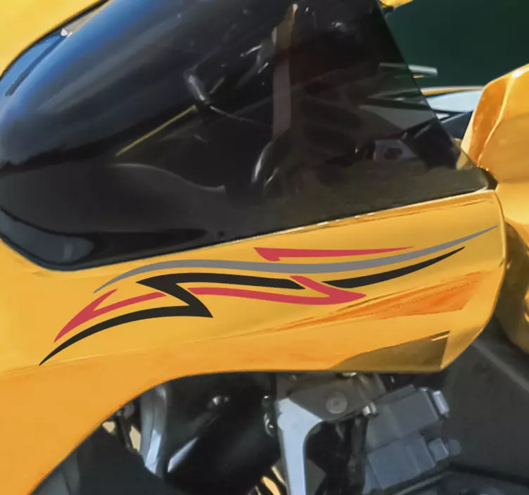 Sticker moto graphique tribal - TenStickers