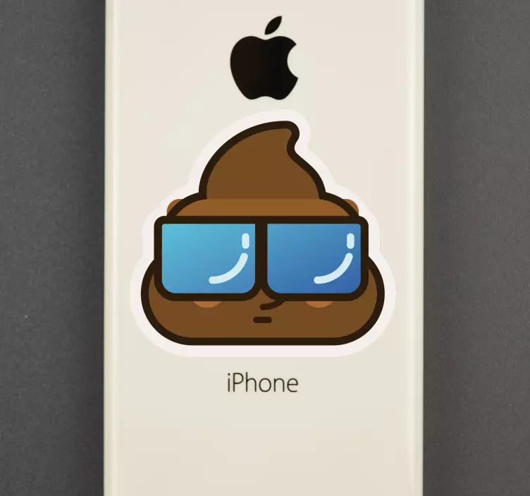 Autocollant iPhone emoji caca - TenStickers