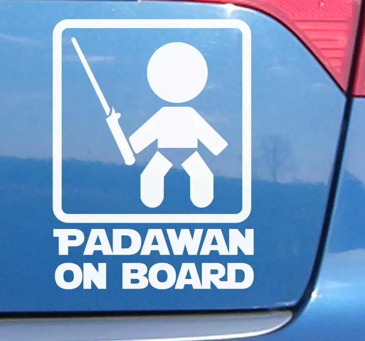 Autocollant bébé à bord padawan à bord - TenStickers
