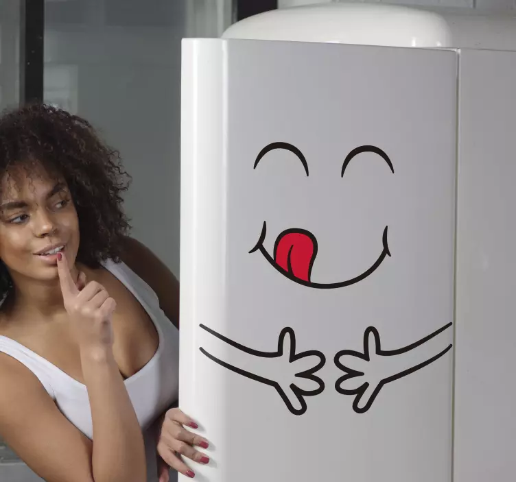 Autocollant de vinyle de réfrigérateur faim - TenStickers