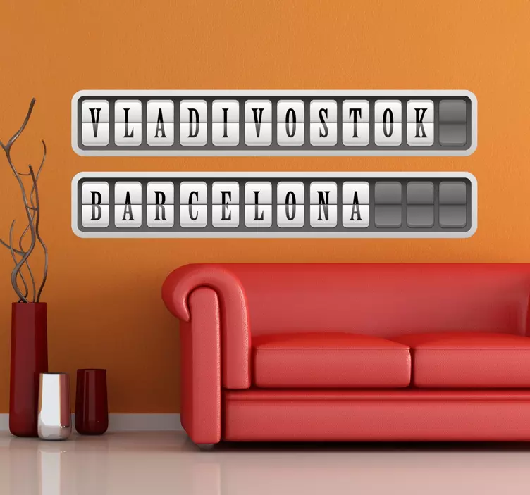 Stickers lettres panneau affichage - TenStickers