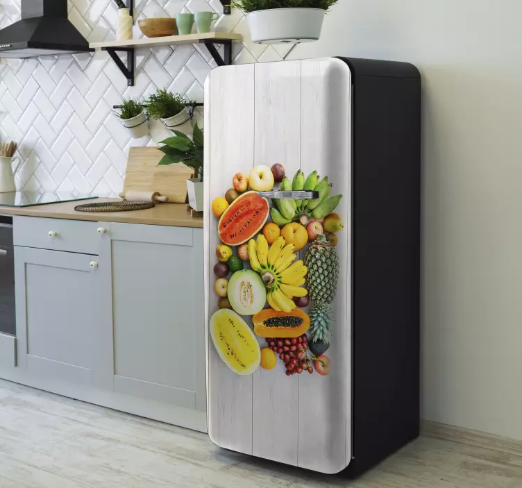 Sticker frigo Assortiment de fruits - TenStickers