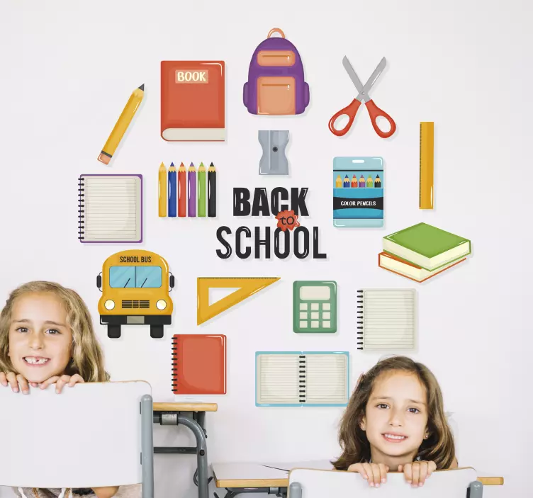 Stickers Paquet de symboles de retour à l'école - TenStickers