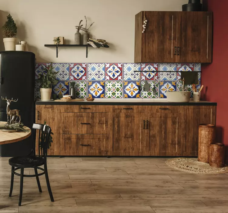 Sticker carrelage portugais traditionnel - TenStickers