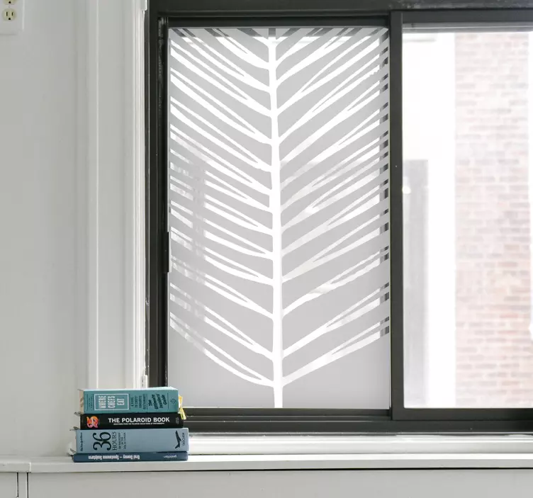 Sticker fenêtre feuille tropicale - TenStickers