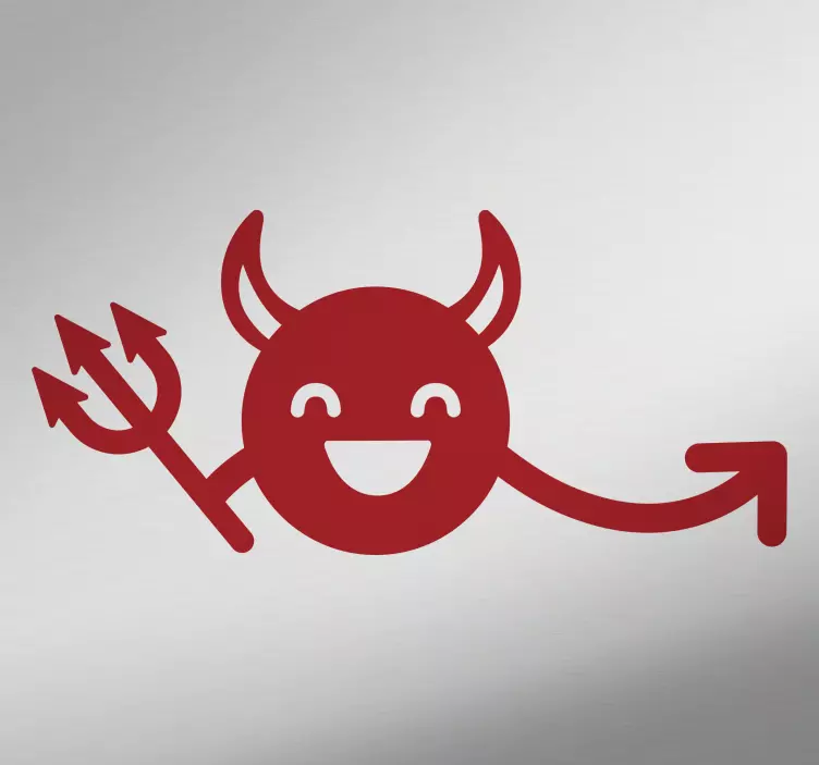 Sticker voiture original diable - TenStickers