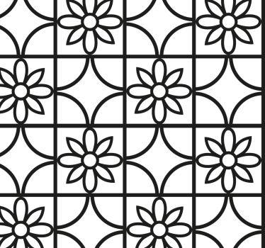Sticker fenêtre motif géométrique - TenStickers