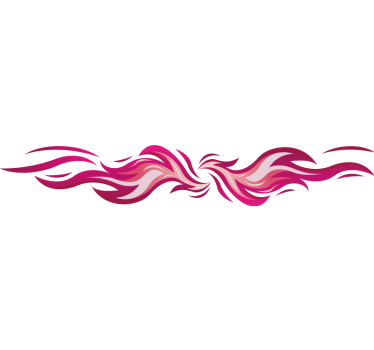 Sticker voiture ensemble de flammes roses tribales - TenStickers
