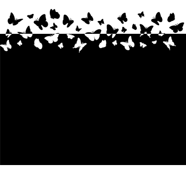 Sticker fenêtre papillons - TenStickers