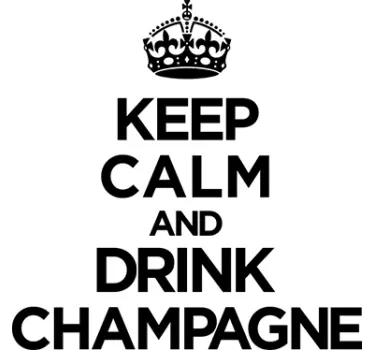 Sticker mural Reste calme et bois du champagne - TenStickers