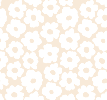 Sticker fleur coquelicot blanc - TenStickers