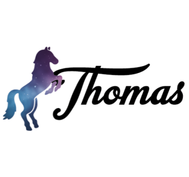 Sticker vélo cheval avec prénom - TenStickers