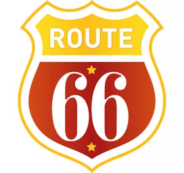 Sticker route 66 logo - TenStickers