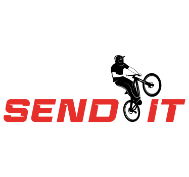 Sticker vélo send it - TenStickers