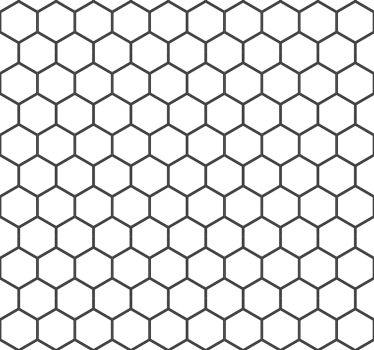 Sticker carrelage hexagone blanc - TenStickers