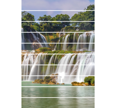 Sticker escalier cascade naturelle - TenStickers