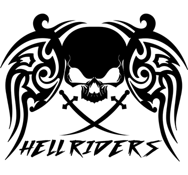 Sticker hellriders crâne - TenStickers