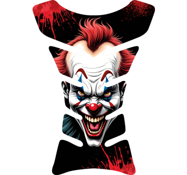 Sticker moto clown en colère - TenStickers