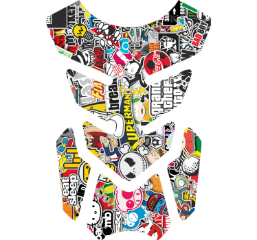 Sticker moto bombe d'autocollants - TenStickers