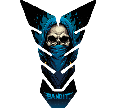 Sticker moto bandit crâne - TenStickers