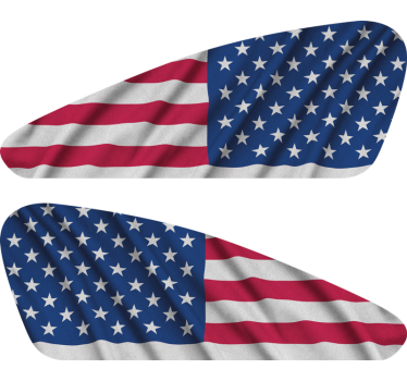 Sticker moto drapeau américain sportster - TenStickers