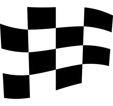 Sticker drapeau course - TenStickers