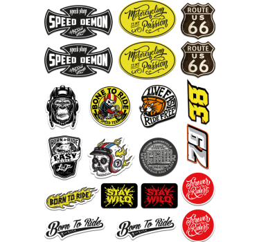 Sticker moto pack de bombes original - TenStickers