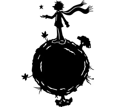 Sticker enfants le monde du Petit Prince - TenStickers