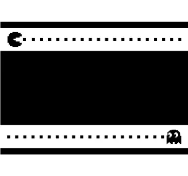 Sticker paroi de douche Pacman - TenStickers