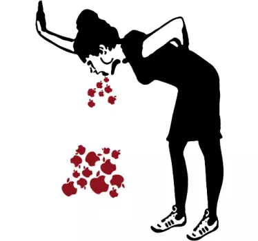 Sticker ordinateur Banksy Lovesick - TenStickers