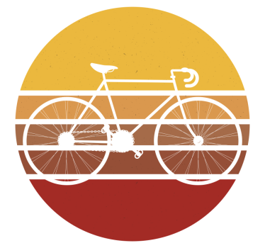 Sticker vélo bicyclette de route vintage - TenStickers
