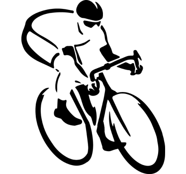 Sticker cyclisme vélo de route pour voiture - TenStickers