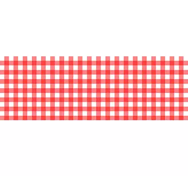 Sticker cuisine frise couleurs nappe - TenStickers